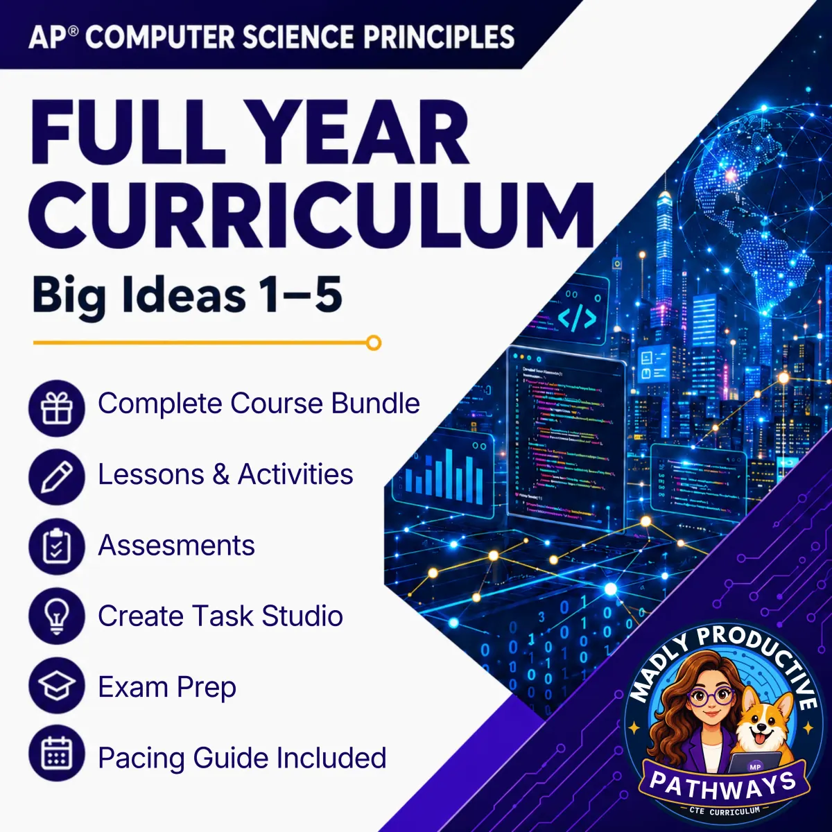AP Computer Science Principles full-year course cover
