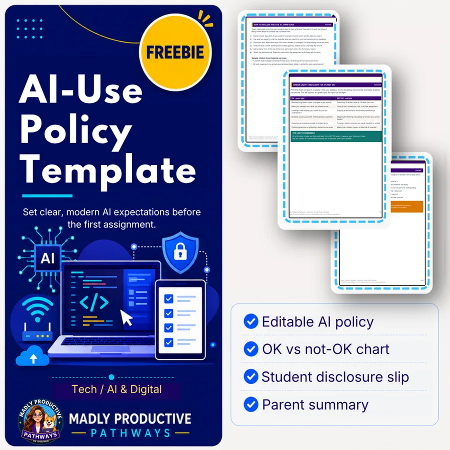 Classroom AI-Use Policy Template