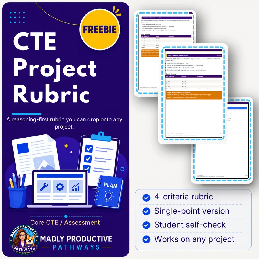 CTE Project Rubric preview