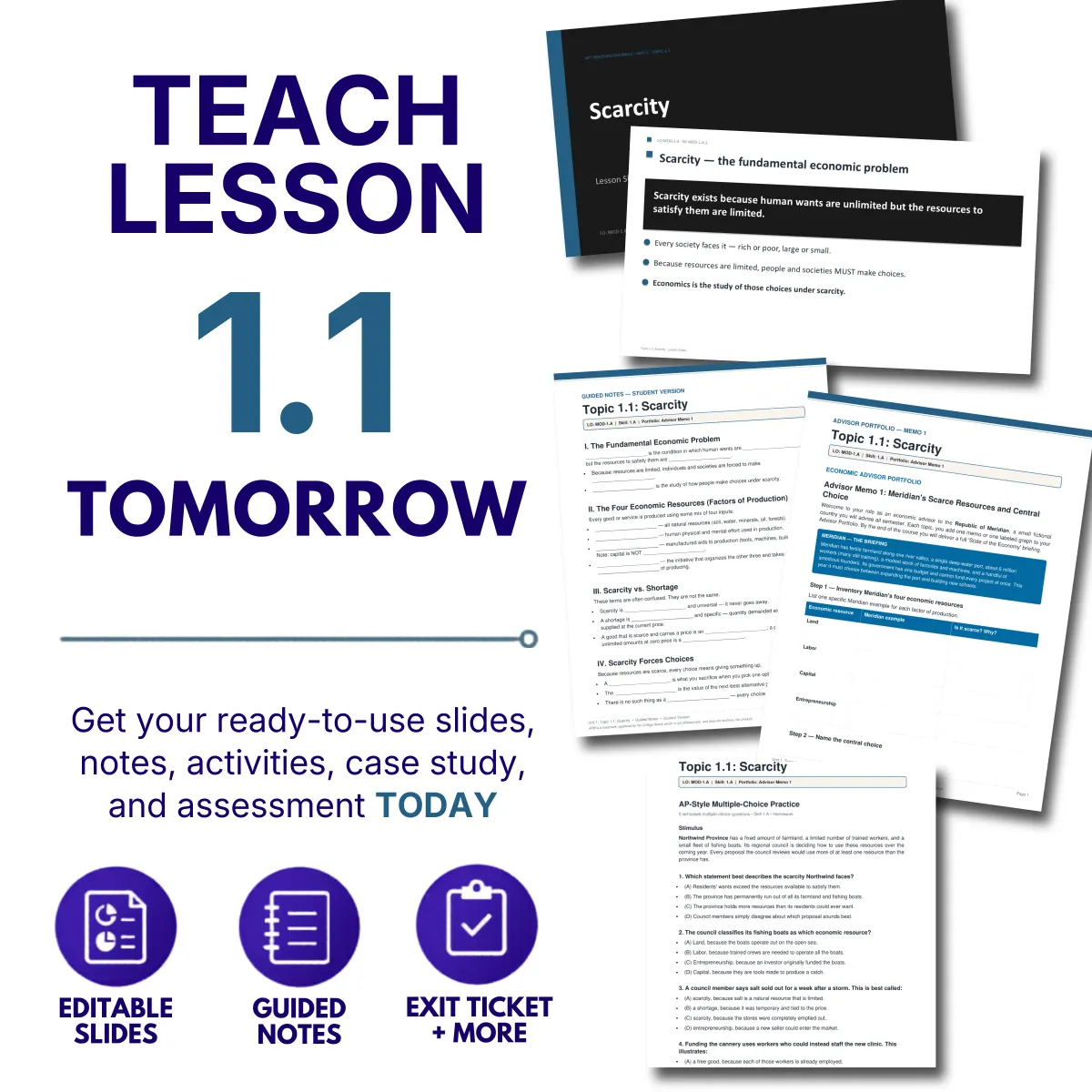 Teach Lesson 1.1 tomorrow preview