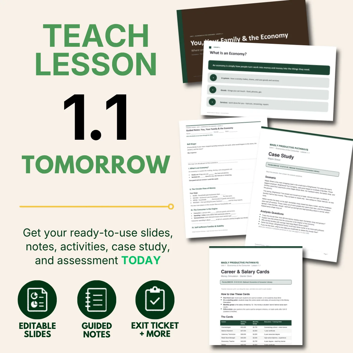 Teach Lesson 1.1 tomorrow preview