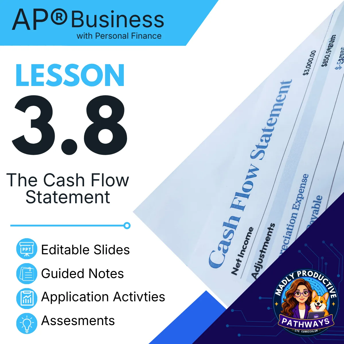 Lesson 3.8: Cash Flow Statement
