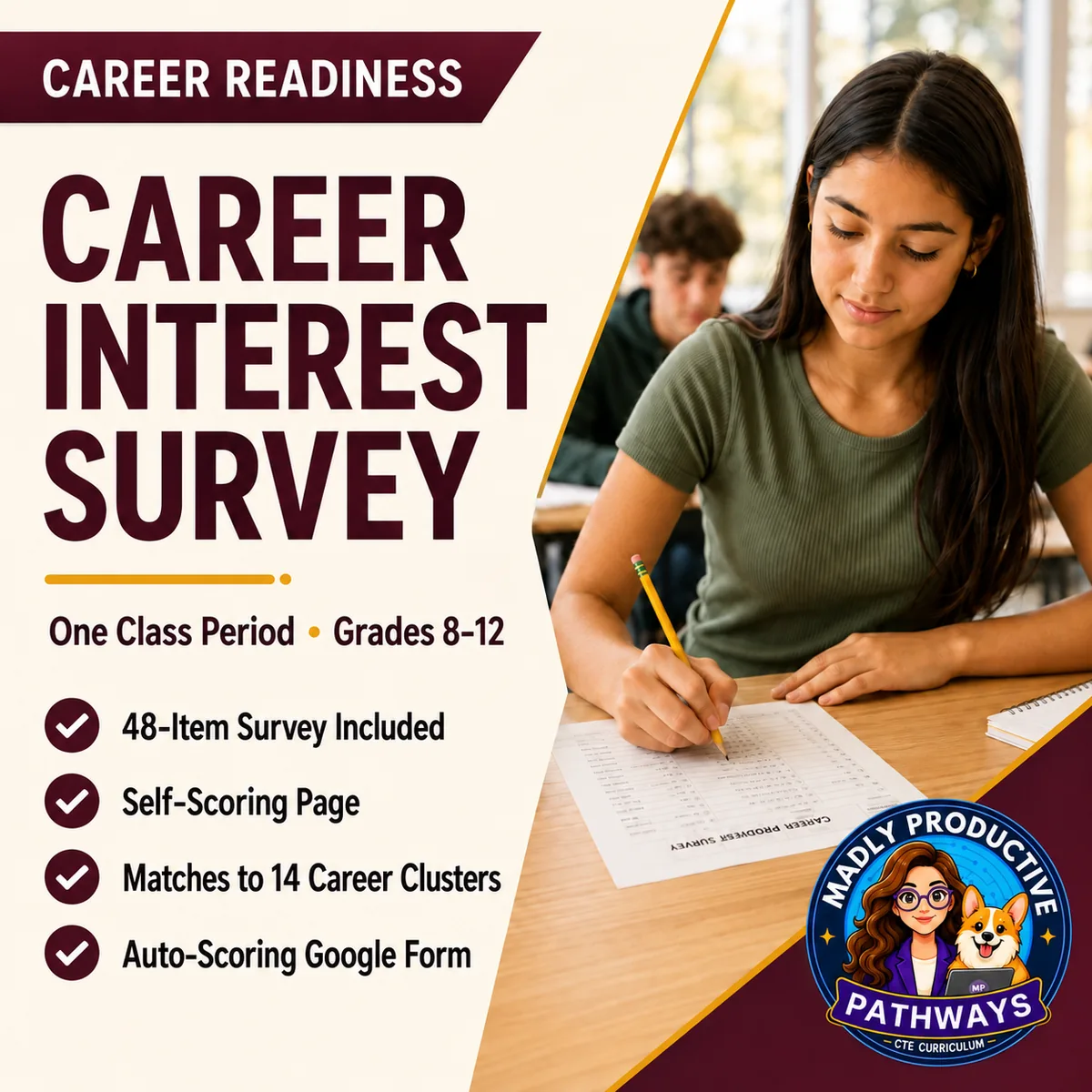 Career Interest Survey, a one-period career interest inventory for grades 8-12