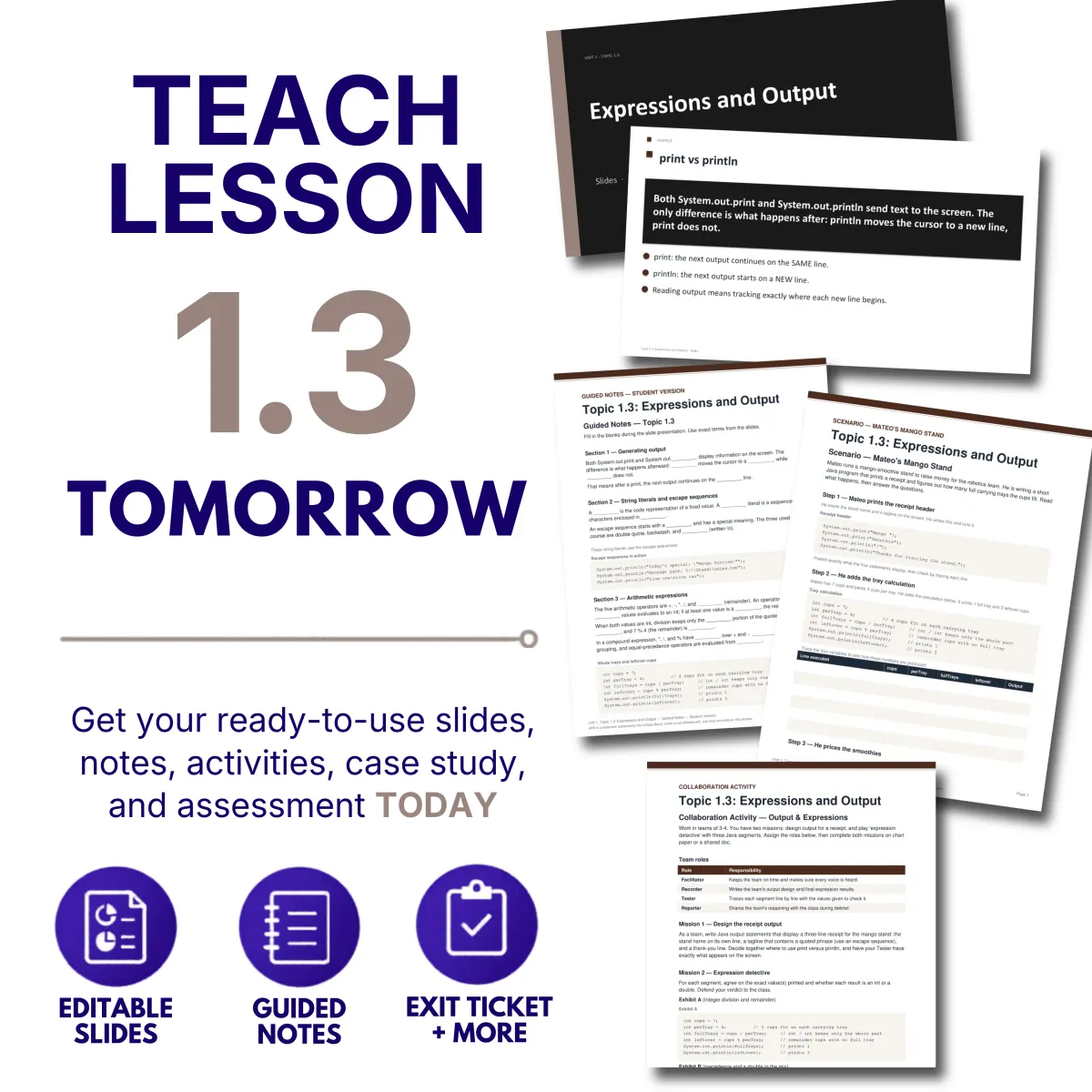 Teach tomorrow