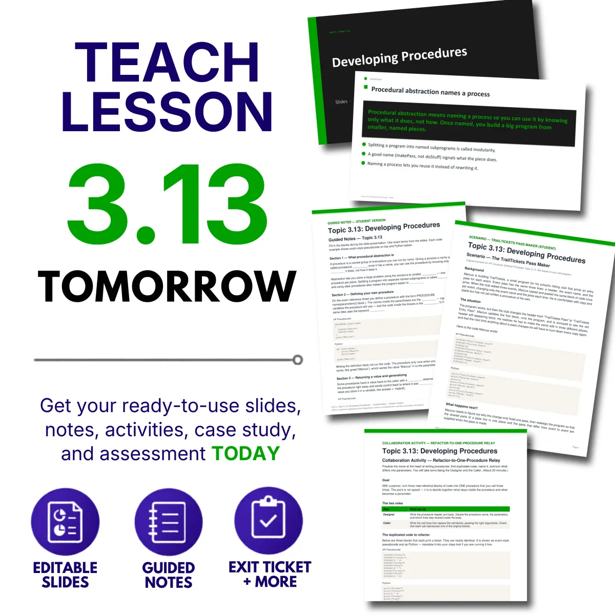 Teach tomorrow