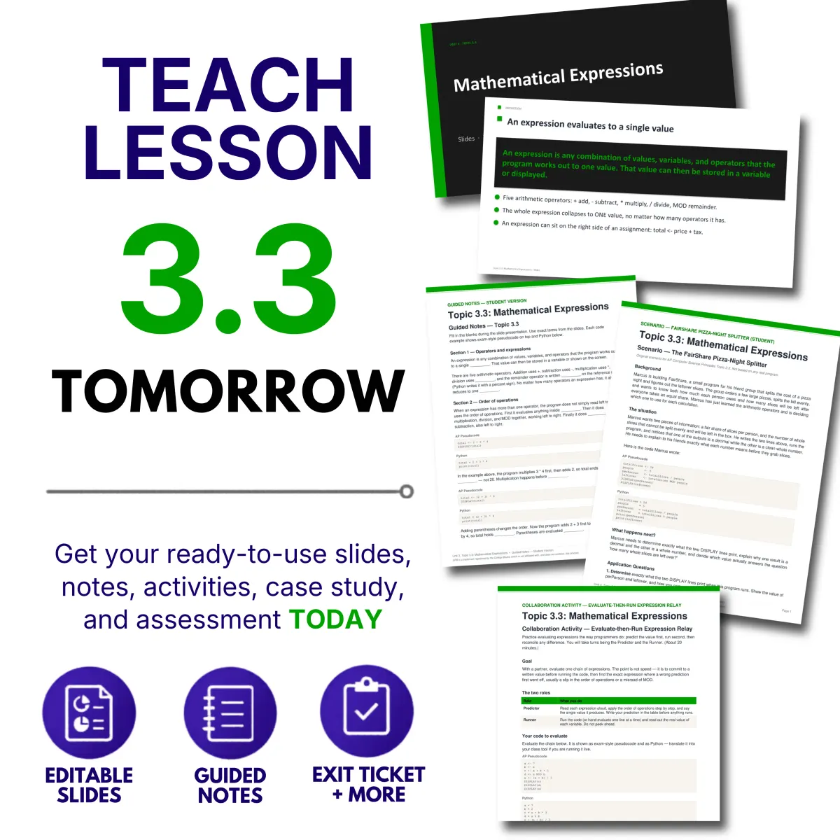 Teach tomorrow