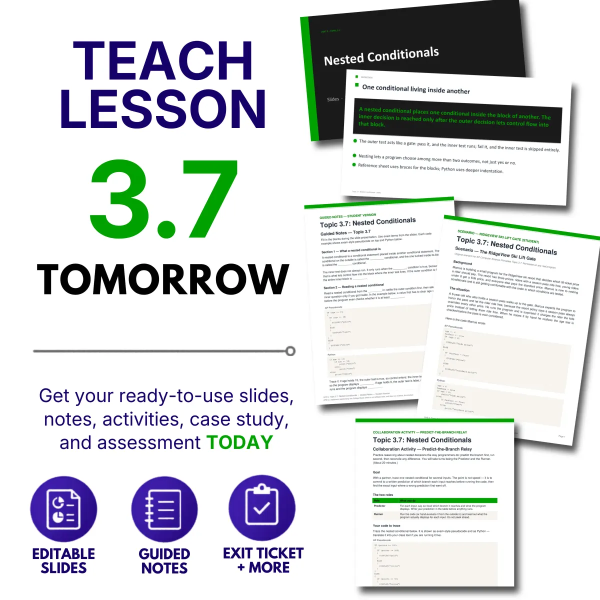 Teach tomorrow