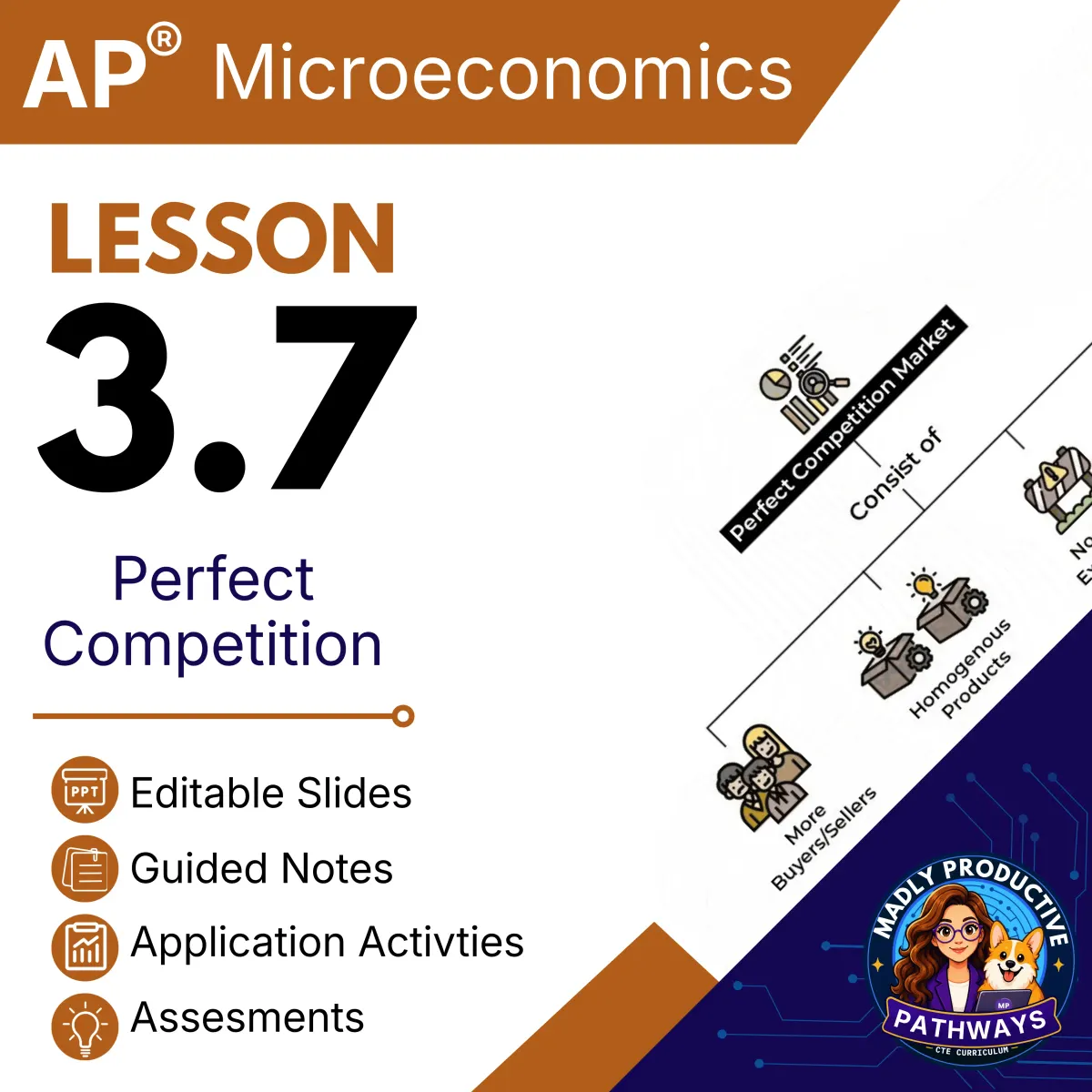 AP Microeconomics Lesson 3.7 cover, Perfect Competition