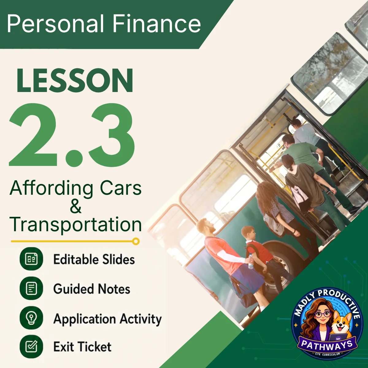Personal Finance Lesson 2.3 cover, Buying a Car: Lease vs. Buy