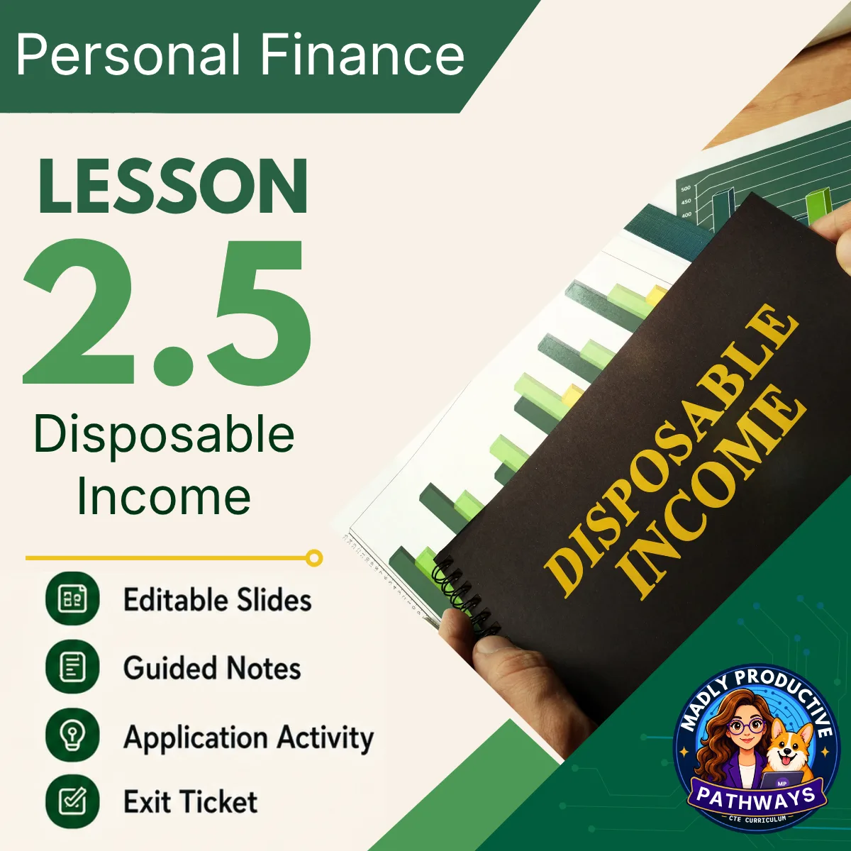 Personal Finance Lesson 2.5 cover, Disposable Income & Budgeting