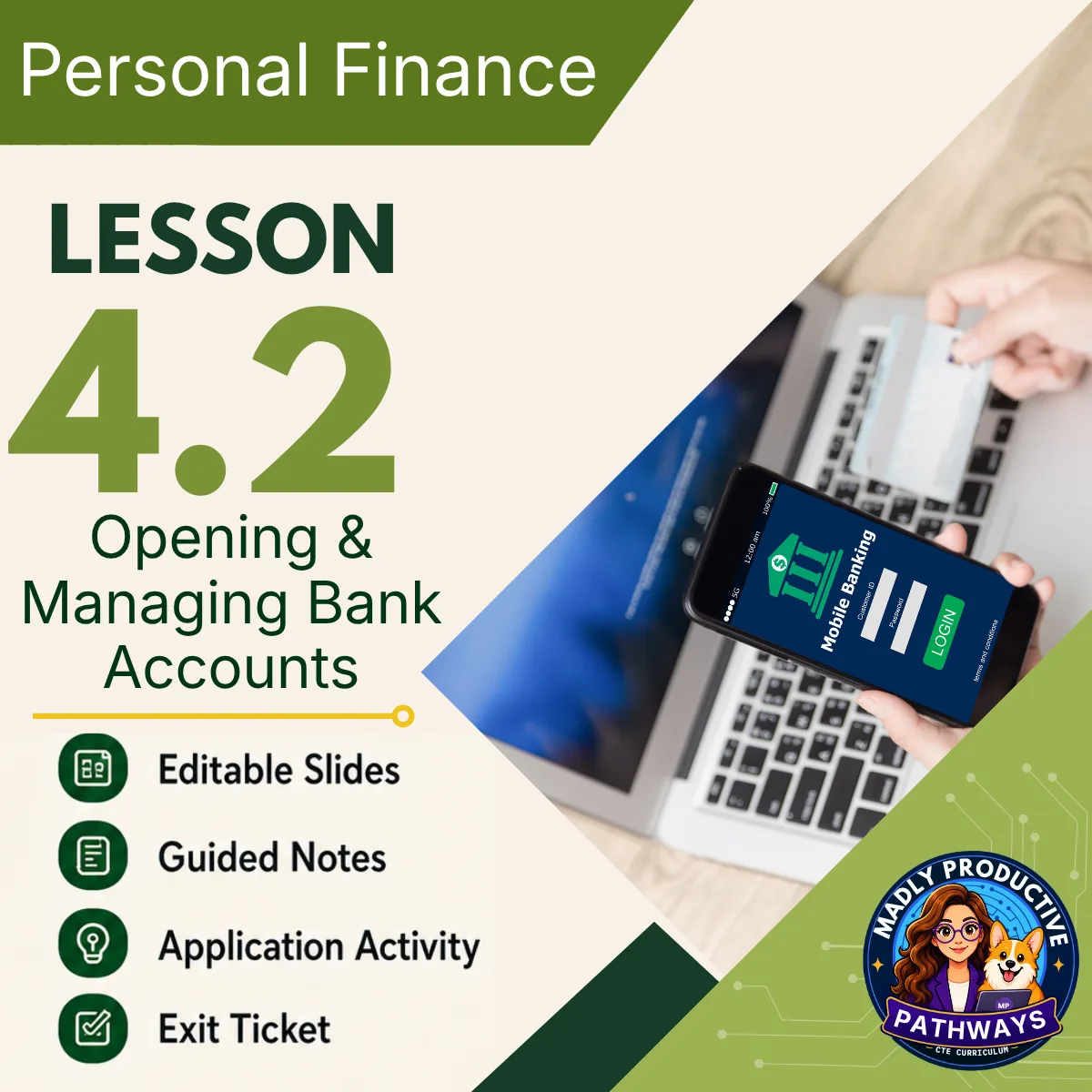 Personal Finance Lesson 4.2 cover, Checking Accounts: How to Write a Check