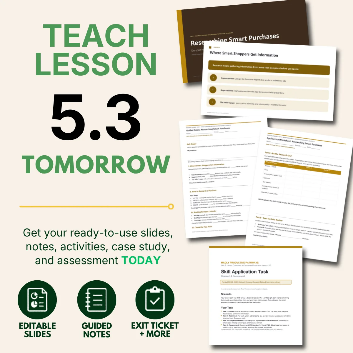 Teach tomorrow
