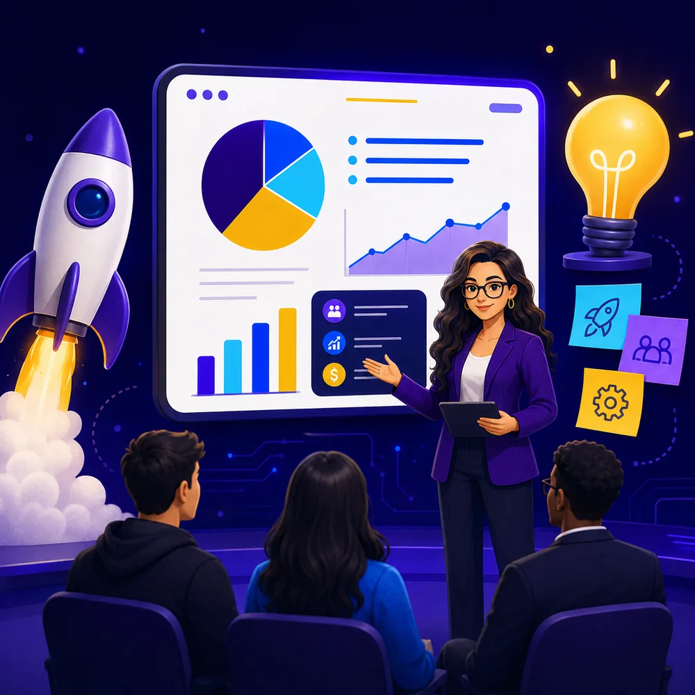 Business lesson illustration