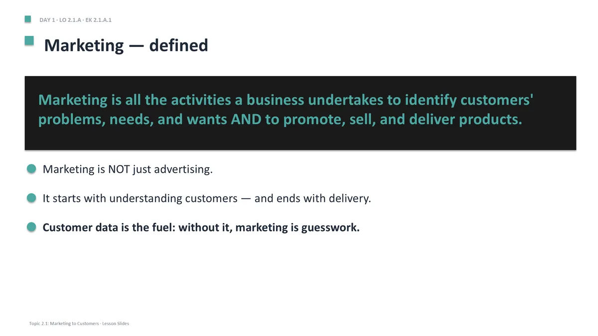 AP Business Unit 2 content slide