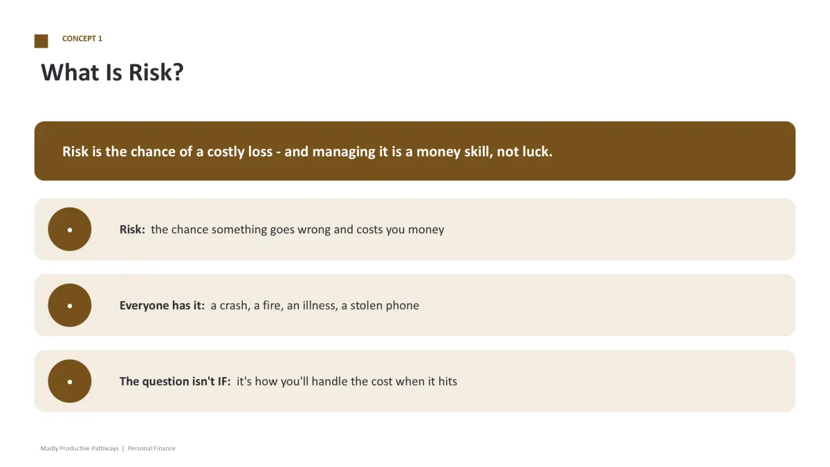 Personal Finance Unit 7 content slide