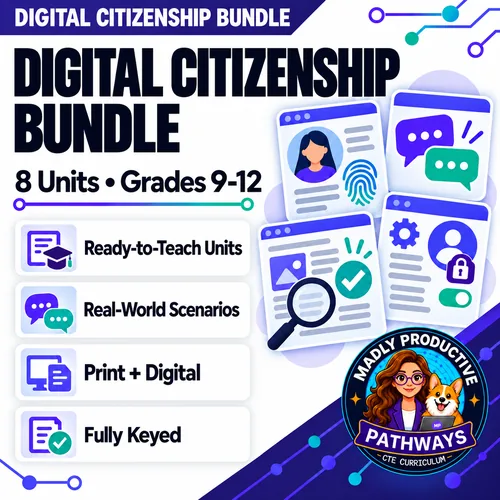 Digital Citizenship Unit Bundle