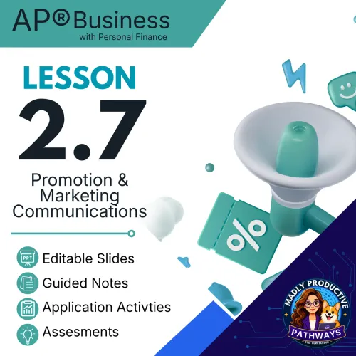 Lesson 2.7: Promotion + Marketing Communications