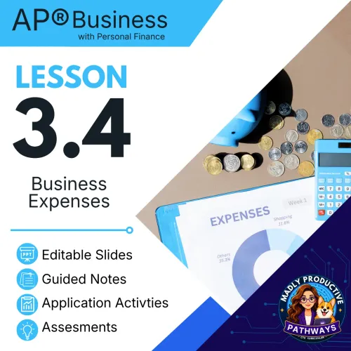 Lesson 3.4: Business Expenses + Cost Classification