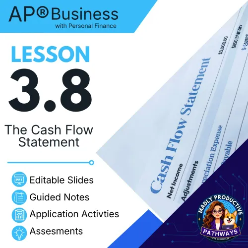 Lesson 3.8: Cash Flow Statement