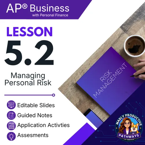 Lesson 5.2: Managing Personal Risk + Insurance