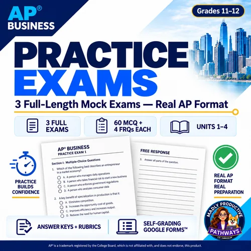 Practice Exams: 3 Full-Length, 60 MCQ + 4 FRQs