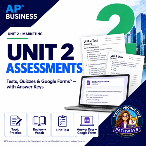 Unit 2 Assessments: Marketing