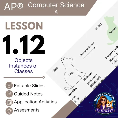 Lesson 1.12: Objects Instances of Classes
