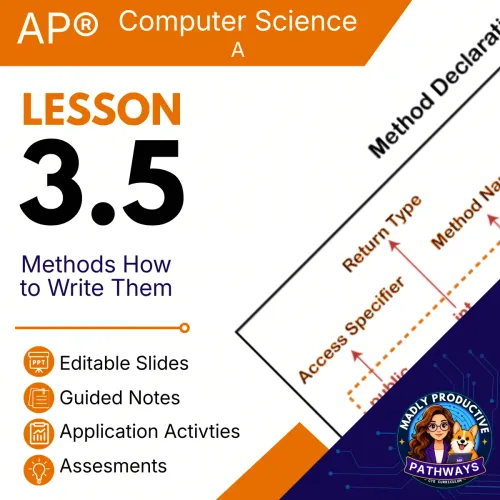 Lesson 3.5: Methods How to Write Them