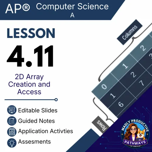 Lesson 4.11: 2D Array Creation and Access