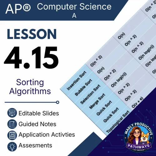 Lesson 4.15: Sorting Algorithms