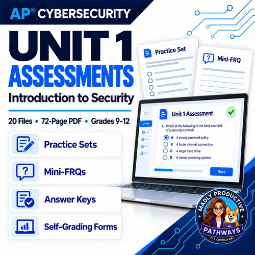 Unit 1 Assessments: Introduction to Security