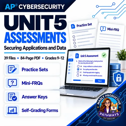 Unit 5 Assessments: Securing Applications and Data