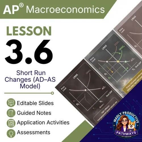 Lesson 3.6: Short Run Changes in the AD AS Model