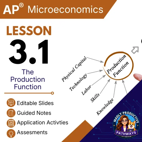 Lesson 3.1: Production Function