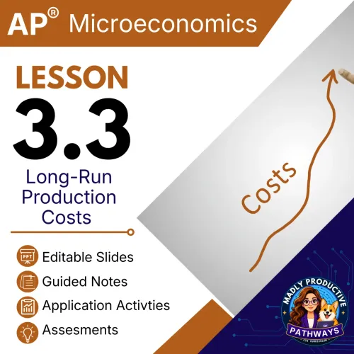 Lesson 3.3: Long Run Costs Economies of Scale