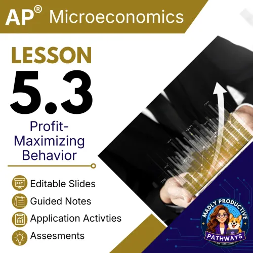 Lesson 5.3: Profit Maximizing Behavior