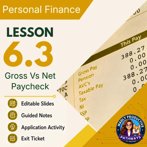 Lesson 6.3: Reading a Paycheck: Gross vs. Net Pay