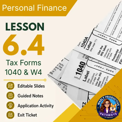 Lesson 6.4: Tax Forms: W-4 and 1040