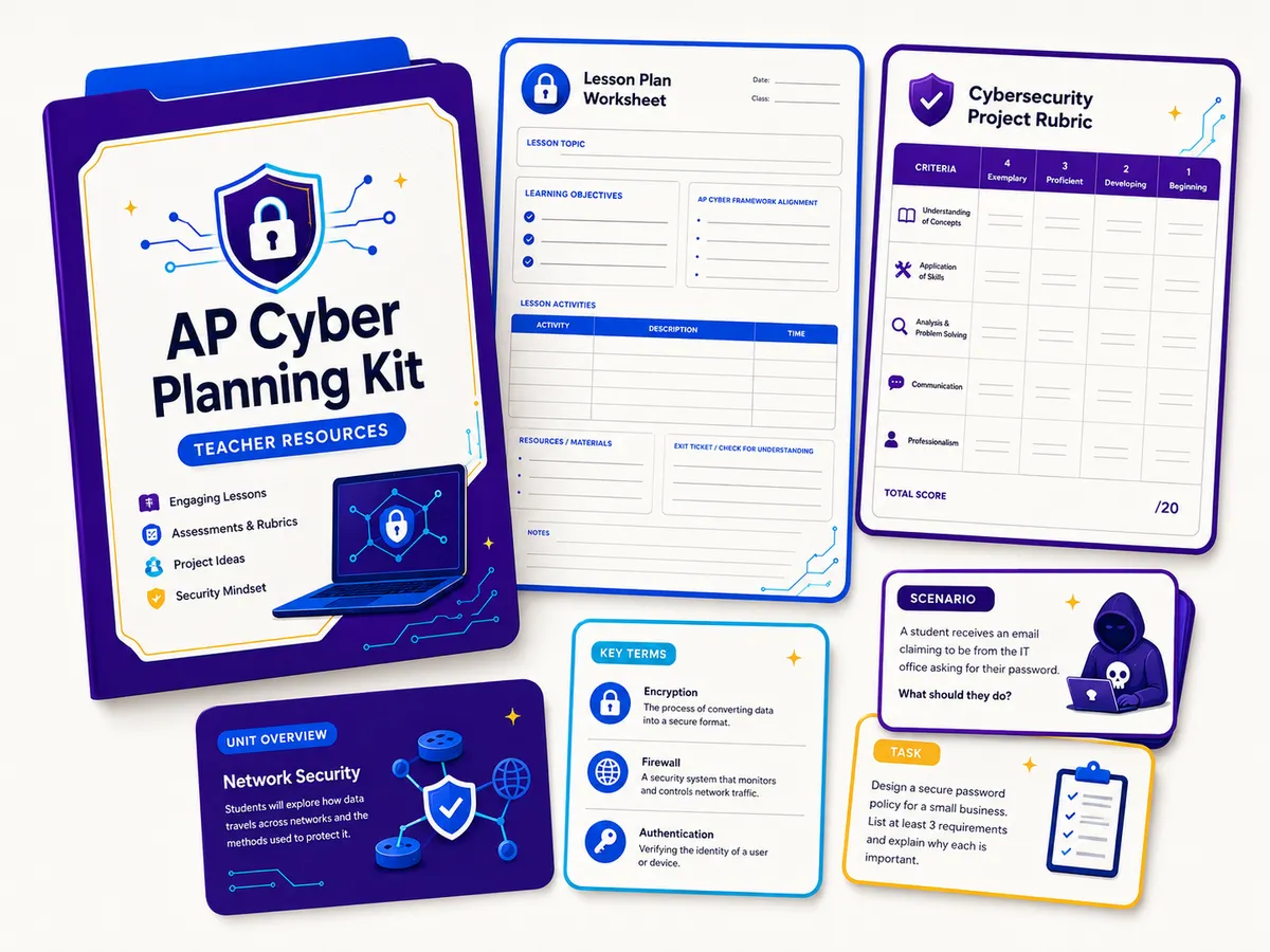 AP Cybersecurity planning kit.
