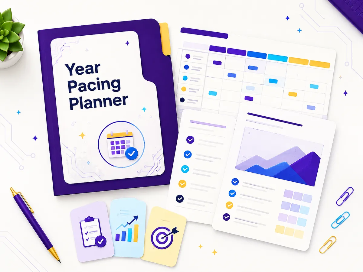 Year pacing planner template.
