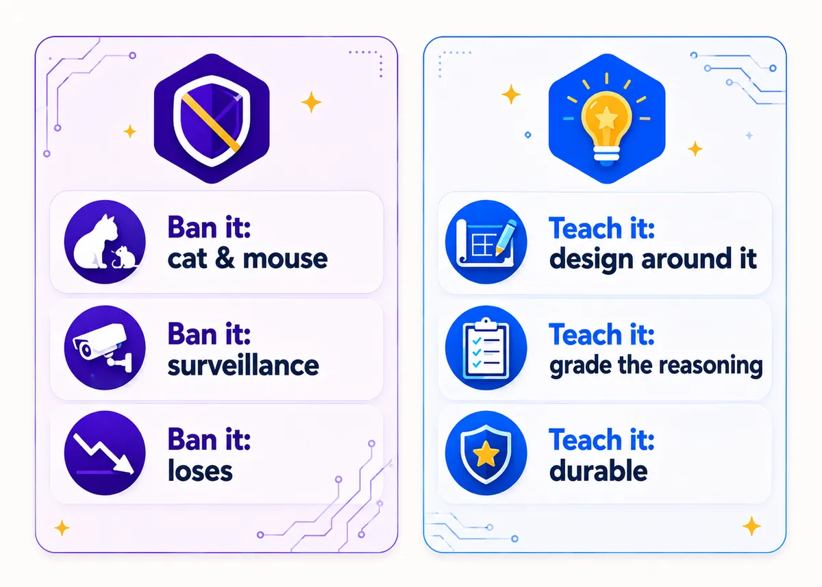 Ban it vs teach it.