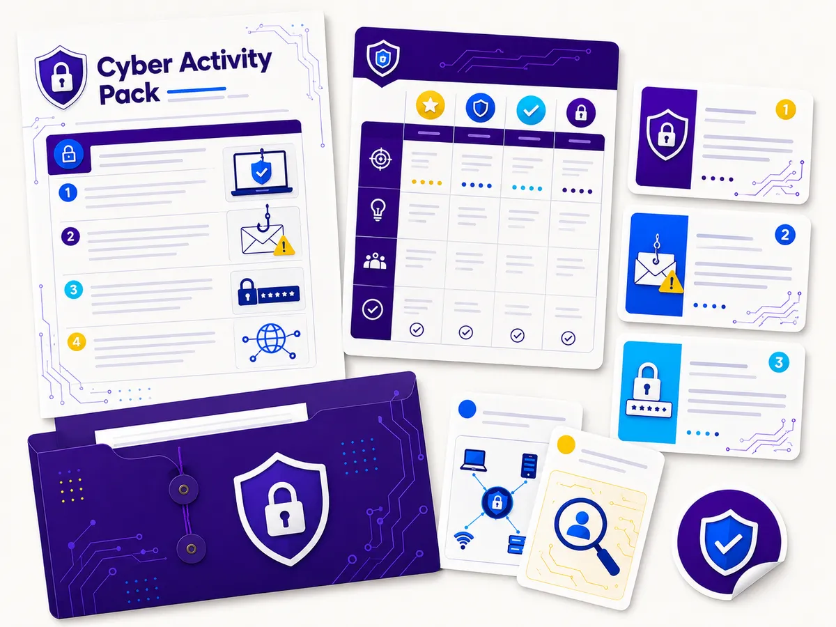 Cybersecurity activity pack.
