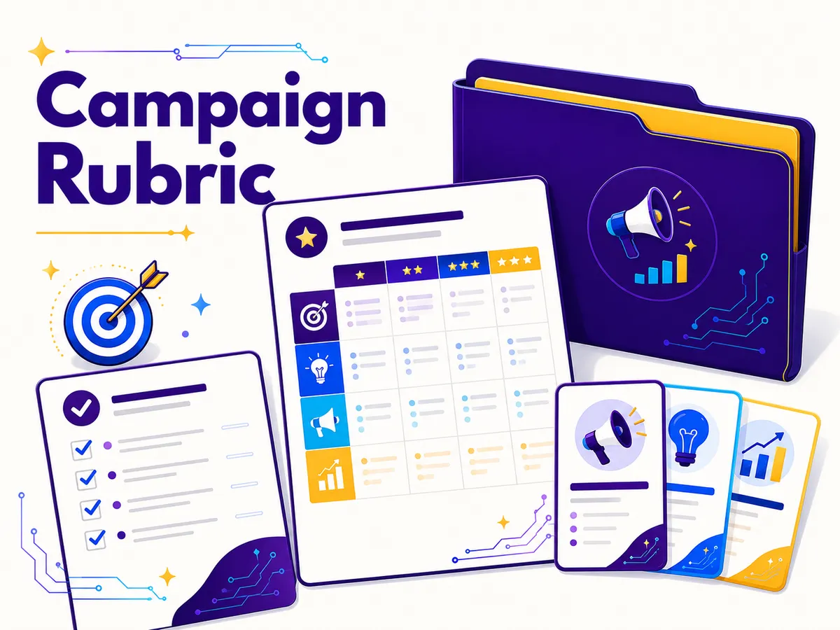 Marketing campaign rubric + checklist.